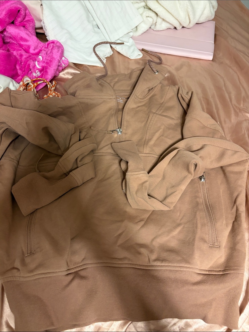 Old Navy Brown Active Fleece Hoodie